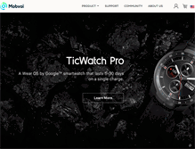 Tablet Screenshot of mobvoi.com